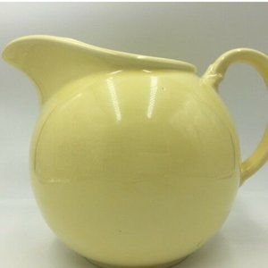 Vtg Art Deco Lu-Ray Pitcher Persian Cream Colored